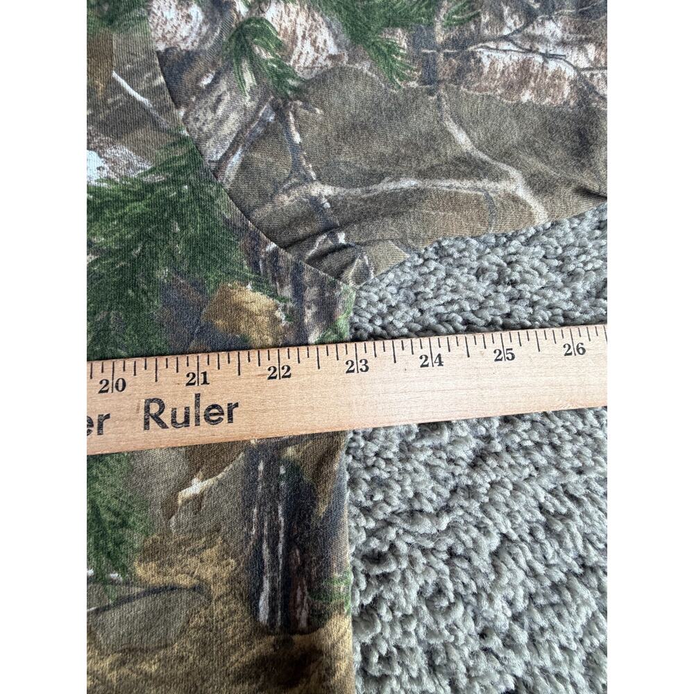 Realtree Camo Shirt Mens Extra Large Brown Xtra Hardwood Fall Short Sleeve - Picture 6 of 7